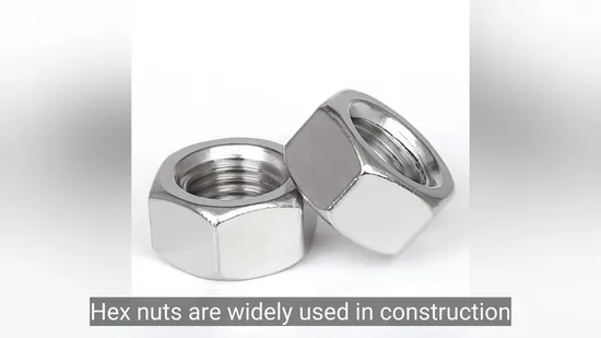 Carbon Steel Stainless Steel DIN 934 Hex Nuts